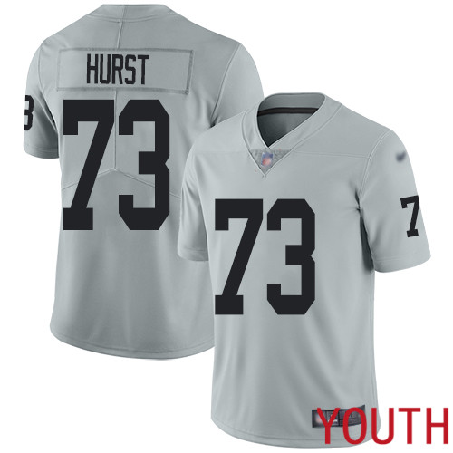 Oakland Raiders Limited Silver Youth Maurice Hurst Jersey NFL Football 73 Inverted Legend Jersey